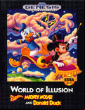World of Illusion Starring Mickey Mouse and Donald Duck - box cover