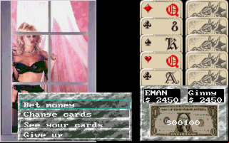 Cover Girl Strip Poker (MS-DOS)